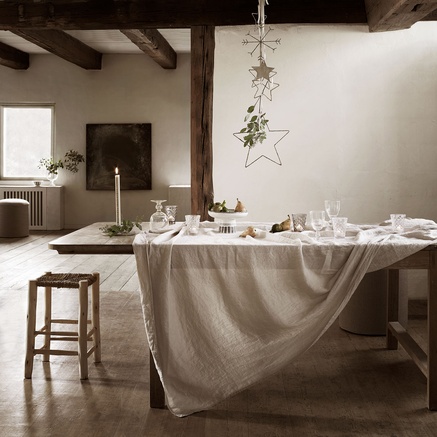 GLITTER SNOWFLAKE | METAL | 20 CM