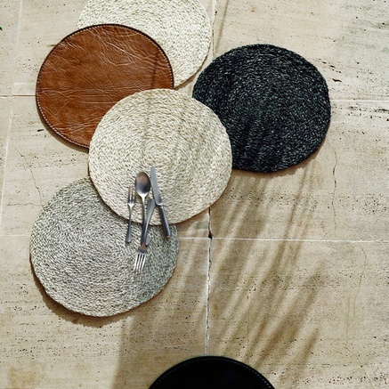 PLACE MAT | BLACK | D 40