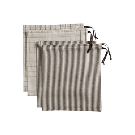 FABRIC BAG | RECYCLED COTTON | 4 PCS