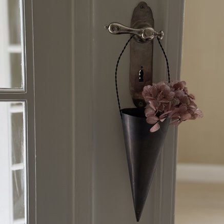 CHRISTMAS CONE | OXIDISED BRASS | H 20 CM