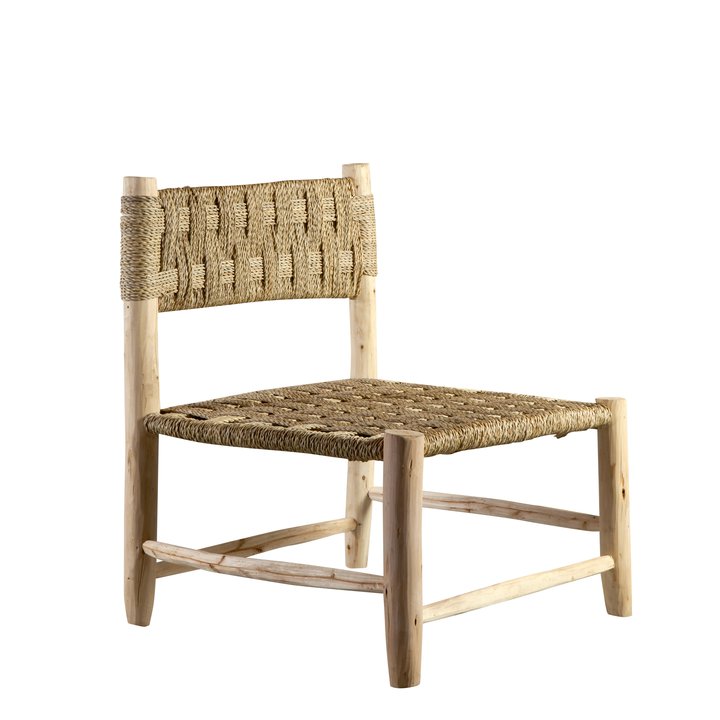 Chair in palm leaf/wood, 60 x 58 x H 75 cm Products Tine K Home