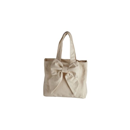 GIFT BAG W. BOW | COTTON | H 20 CM