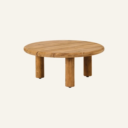 LOUNGE TABLE | RECYCLED TEAK | Ø 70 X H 30 CM