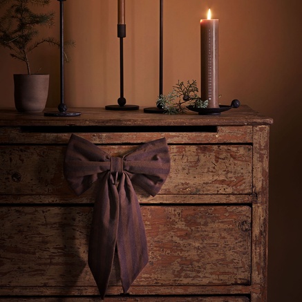 CHRISTMAS BOW | RECYCLED COTTON | 28 X 18  CM