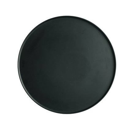 Round dish, black, 26 cm