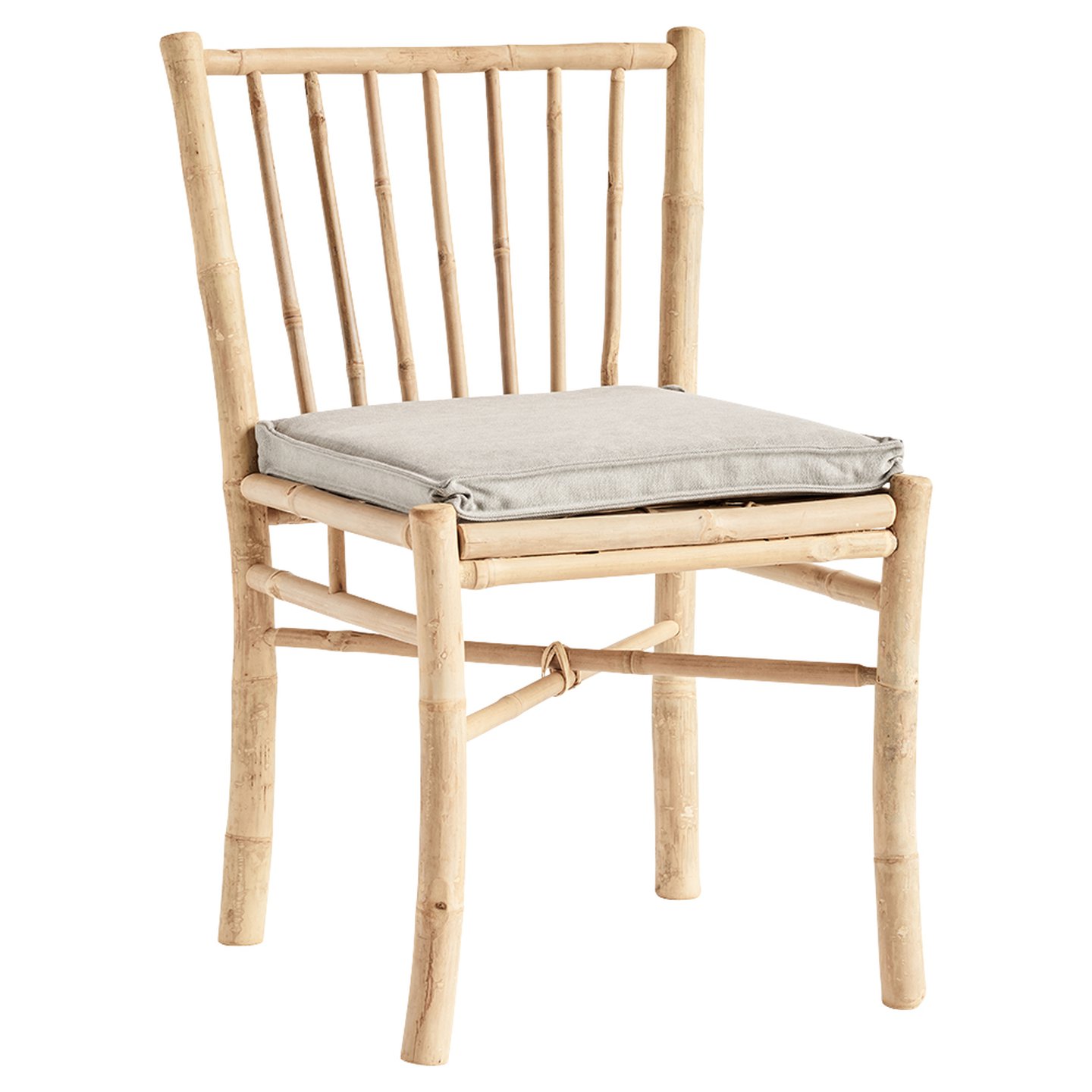 BAMBOO DINING CHAIR GREY CUSHION Products Tine K Home