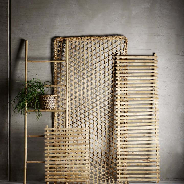 Bamboo ladder for towels or other light storage Products Tine K Home