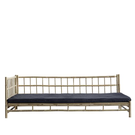 Bamboo lounge bed with phantom mattress, right