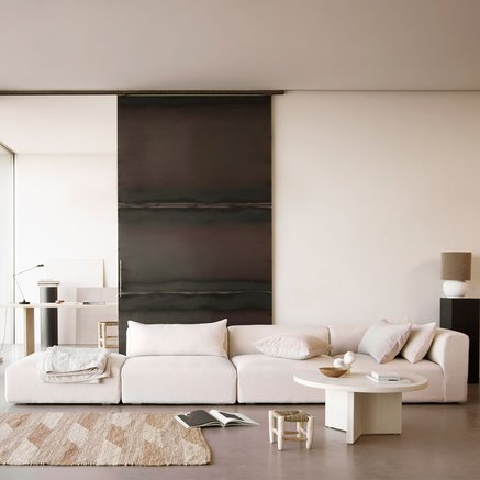 POUF MODULE | JOP WHITE | 100 cm