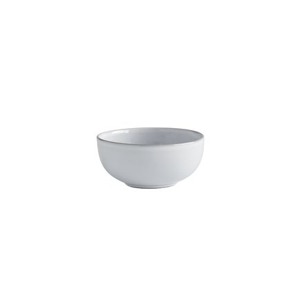 Bowl, glazed stoneware, dia 13xH6,5 cm, white