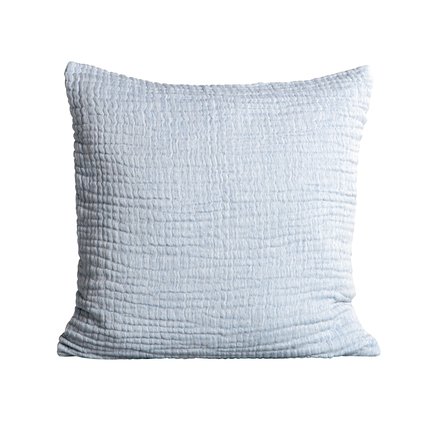 cushion cover, 50 x 50 cm, 100% cotton, azul