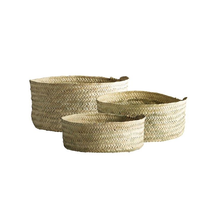 BASKET | PALM LEAVES | SET OF 3