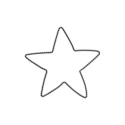 STJERNE | OXIDERET MESSING | Ø 15 CM