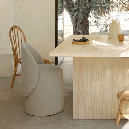 DINING CHAIR | ICA SAND | 45X80 CM