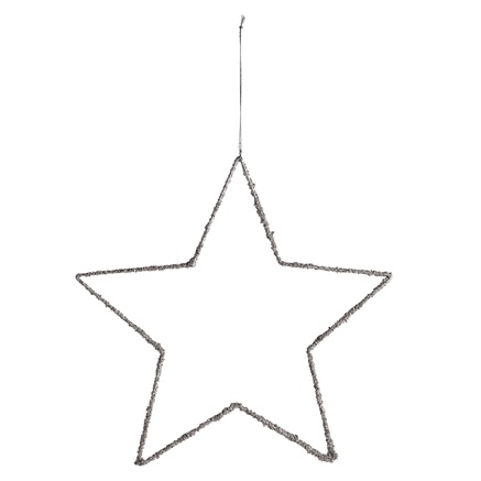GLITTER JULESTJERNE | METAL | 30 CM