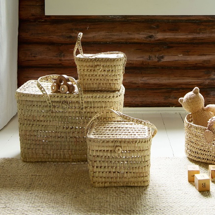 BASKET | STRAW | SET OF 3