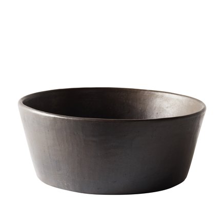Serving bowl, stonewear, dia. 20xH7 cm, black