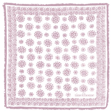 Paper napkins with boho print, pink