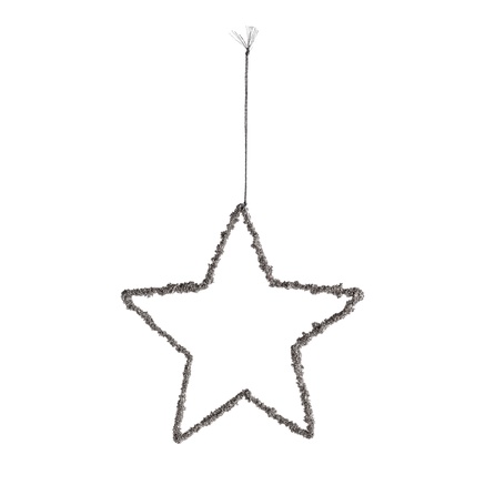 GLITTER CHRISTMAS STAR | METAL | 15 CM
