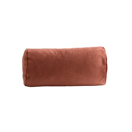 Cushion cover, D 25 x 50 cm, velvet, rust