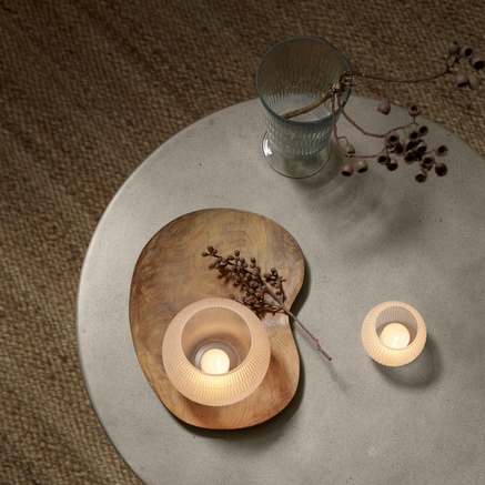 CANDLE HOLDER  | GLASS | H 7 CM