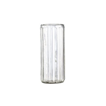 VASE | RIFLET GLAS | H 23 CM