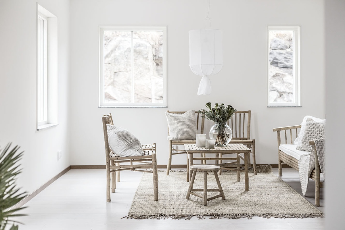 Bamboo in Nordic settings, styled by Mari Strenghielm in collaboration with Black Balloon.