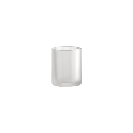 Pleated vase, small, white