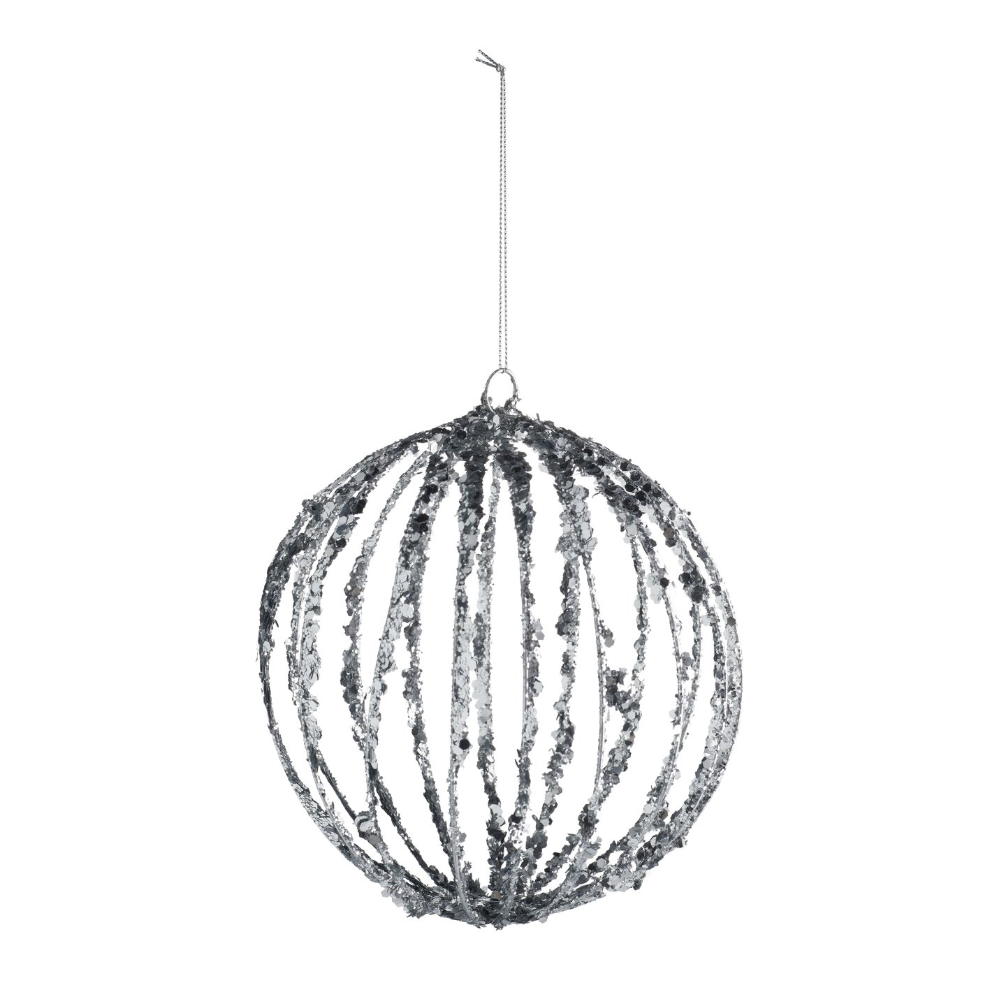 Large glitter ornament, globe Products Tine K Home