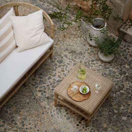 LOUNGEBORD | POLYRATTAN | H 40 CM