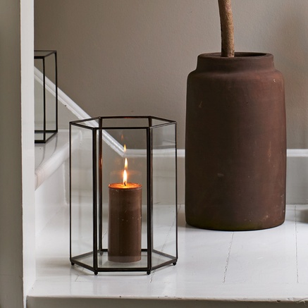 OPEN LANTERN | IRON | H 29 CM