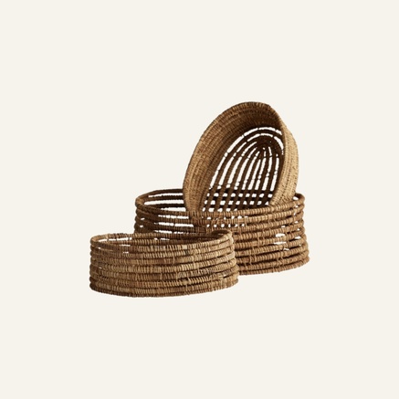 BASKETS | PALM FIBER | 3 PCS