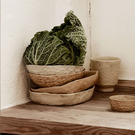 TRAY | CLAY | H 3 CM