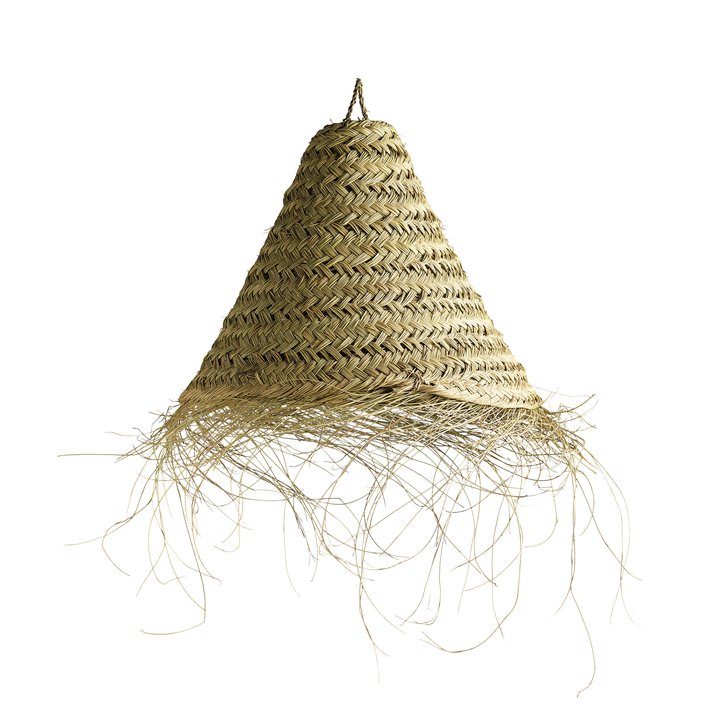 Lamp Shade In Woven Palmleaves With, Palm Lamp Shade