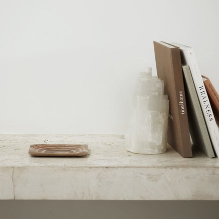 TEALIGHT HOLDER | SELENITE | 8 CM