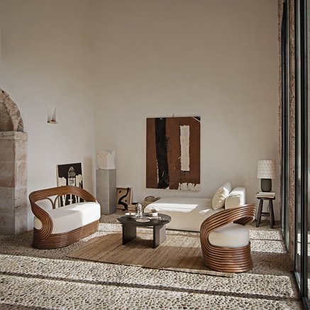 SOFA | RATTAN | H 72 CM