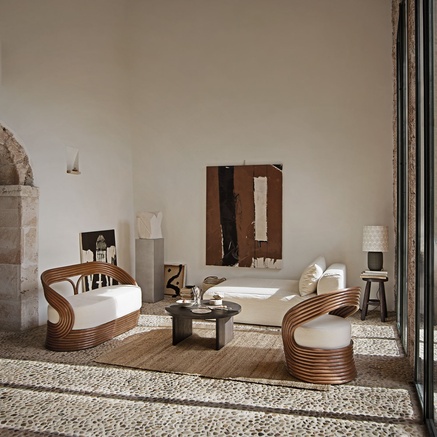 SOFA | RATTAN | H 72 CM