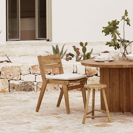 DINING CHAIR | RECYCLED TEAK | WITH CUSHION