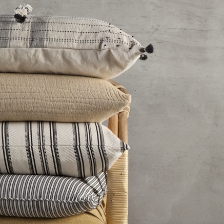 Curry colored cushion covers