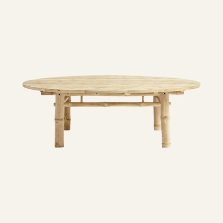 BAMBOO LOUNGE TABLE | ROUND | Ø 110 x H 45 CM