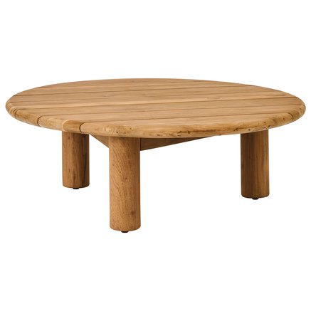 LOUNGE TABLE | RECYCLED TEAK | Ø 100 X H 35 CM