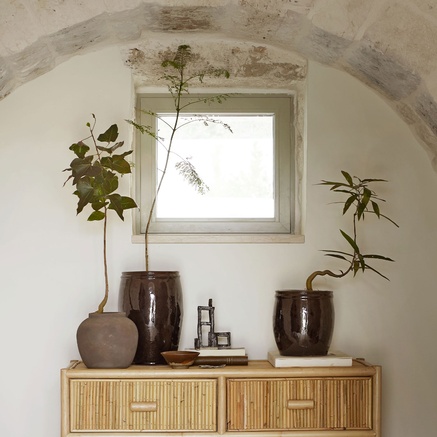 KRUKKE L | GLASERET | SÆT AF 2