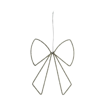 GLITTER CHRISTMAS BOW | METAL | H 25 CM