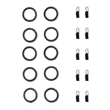 CURTAINRINGS | 10 PCS | Ø 4 CM