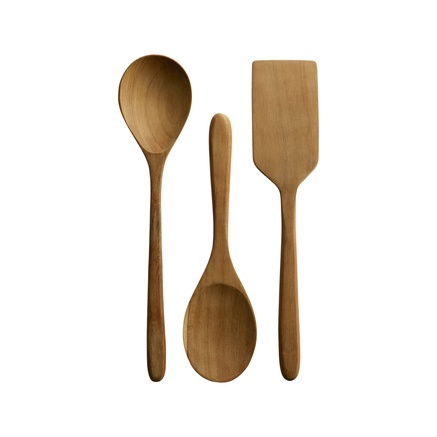 KITCHEN UTENSILS | TEAK | 3 PCS