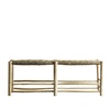 BENCH | EUCALYPTUS WOOD AND PALM LEAVES |138 CM
