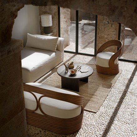 SOFABORD | GENANVENDT TEAK | Ø 75 CM