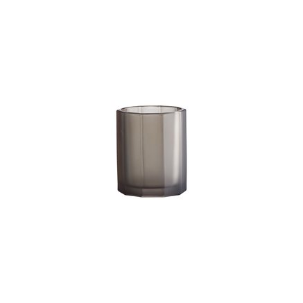 Pleated vase, small, grey