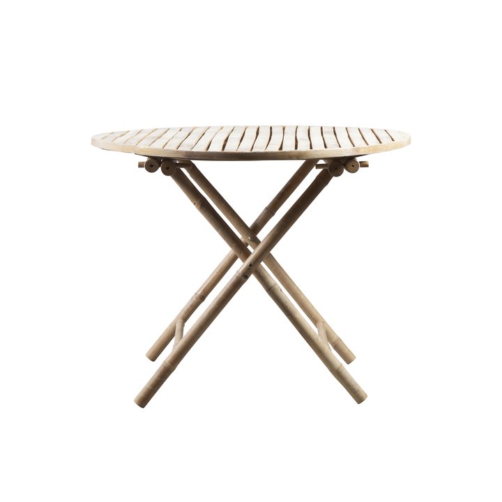 Bamboo table, D90, "folding table", nature