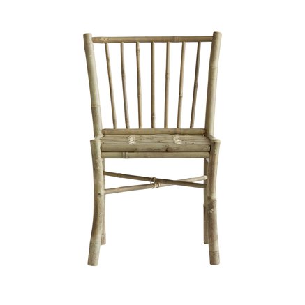 Bamboo dining side chair without armrest